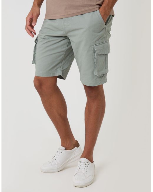 Threadbare Gray Cargo Shorts for men