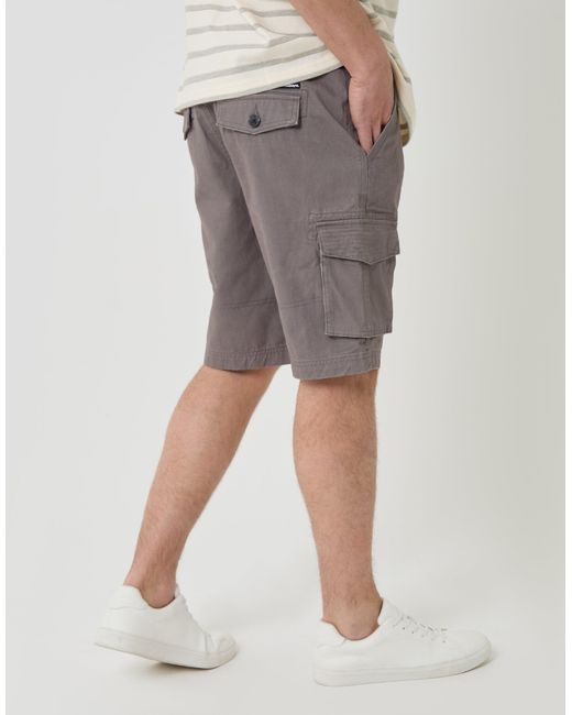 Threadbare White Cargo Shorts for men