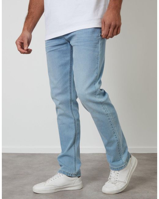 Threadbare Blue Slim Fit Jeans for men