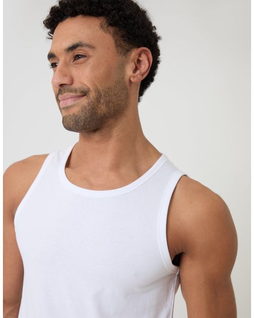 Threadbare Multicolor 3 Pack Assorted Cotton Crew Neck Vests for men