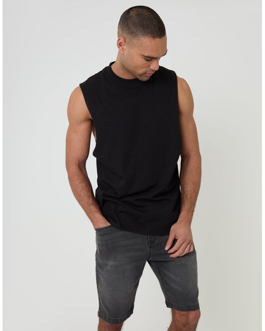 Threadbare Black Denim Shorts for men