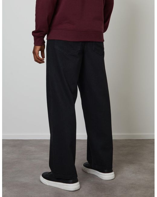 Threadbare Red Baggy Fit Jeans for men