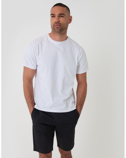 Threadbare Black Regular Fit Elasticated Waist Stretch Chino Shorts for men
