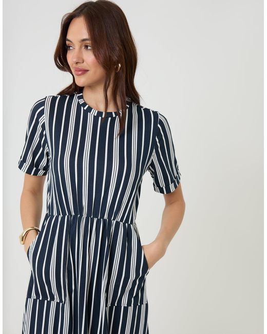 Threadbare Black 2 Pack Crew Neck Jersey Midi Dresses With Patch Pockets
