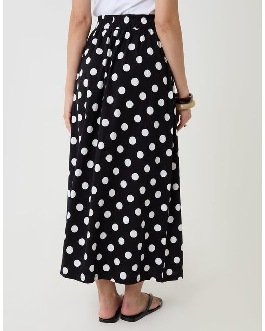 Threadbare White Jersey A-Line Maxi Skirt
