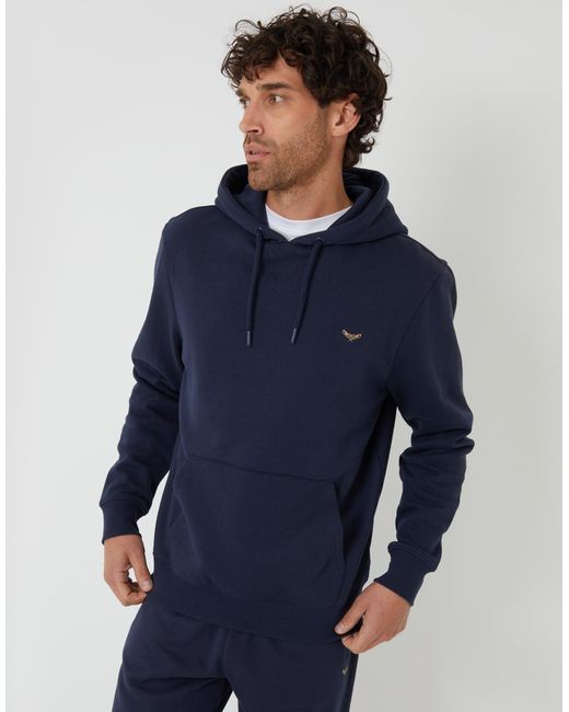 Threadbare Blue Overhead Hoodie for men