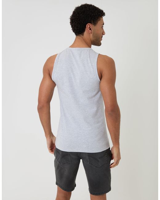Threadbare Multicolor 3 Pack Assorted Cotton Crew Neck Vests for men