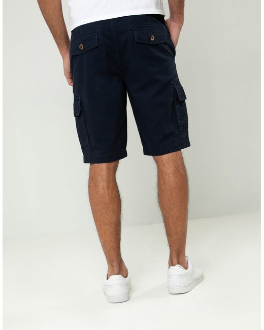 Threadbare Blue Cargo Shorts for men