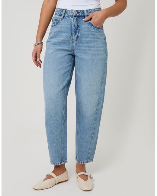 Threadbare Blue Barrel Leg Jeans