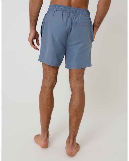 Threadbare Blue 2 Pack Tropical Print Quick Dry Swim Shorts for men
