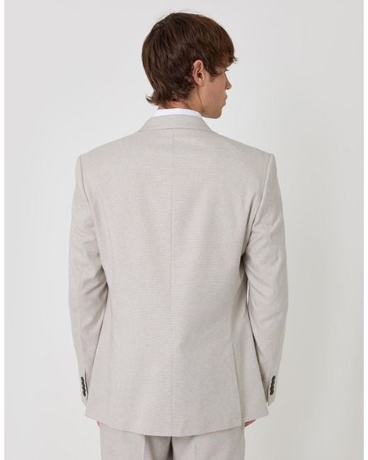 Threadbare Brown Tailored Fit Single Breasted Blazer for men