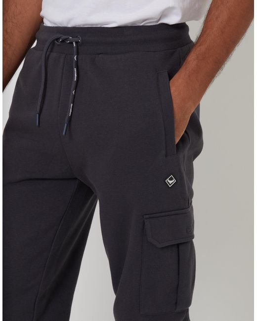 Threadbare Blue Cargo Style Joggers for men