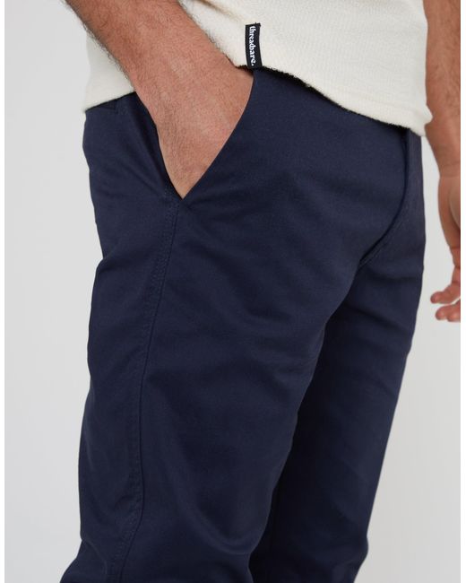 Threadbare Blue Slim Fit Chino Trousers for men