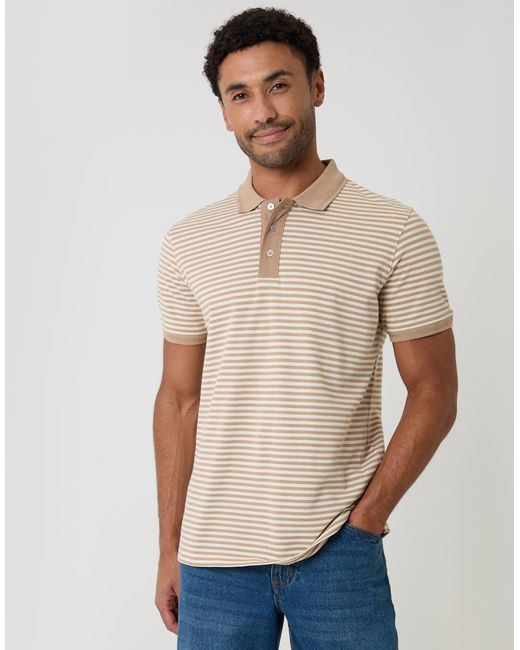 Threadbare Blue Cotton Pique Polo Shirt for men