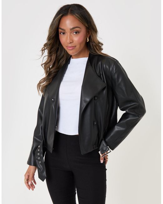 Threadbare Black Suede Bomber Jacket
