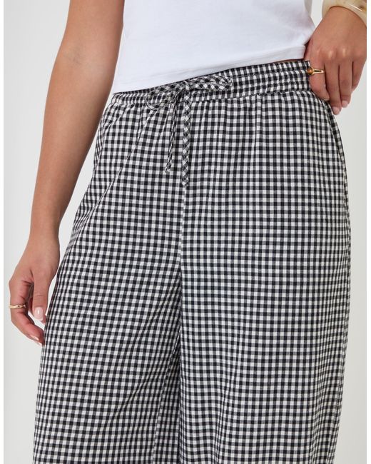 Threadbare Gray High Waisted Barrel Leg Trousers