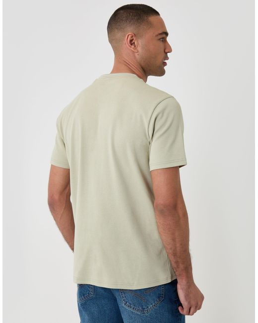 Threadbare Natural Cotton Crew Neck Script T-Shirt for men