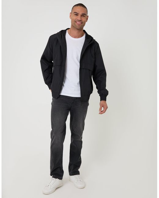 Threadbare Gray Lightweight Hooded Jacket for men