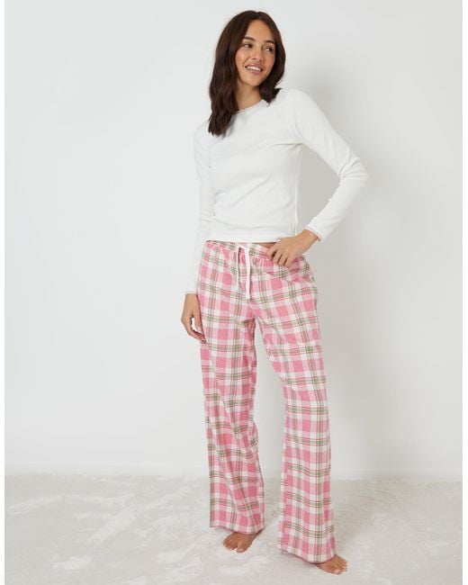 Threadbare Pink Long Sleeve Crew Neck Pyjama Set