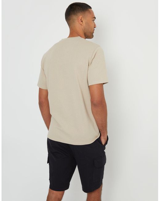 Threadbare Natural Textured T-Shirt for men