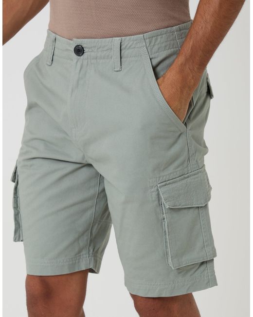 Threadbare Gray Cargo Shorts for men