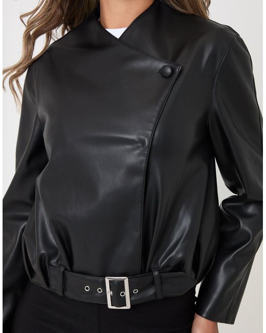 Threadbare Black Suede Bomber Jacket