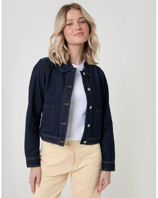 Threadbare Blue Denim Jacket With Patch Pockets
