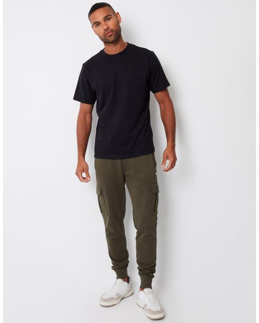Threadbare Green Cargo Style Joggers for men