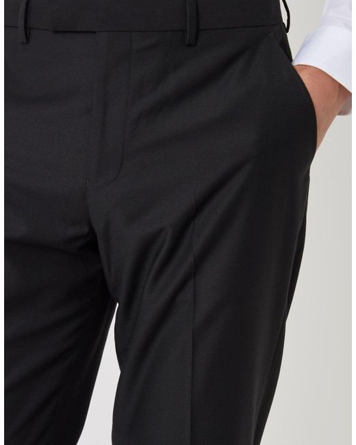 Threadbare Black Slim Fit Suit Trousers for men