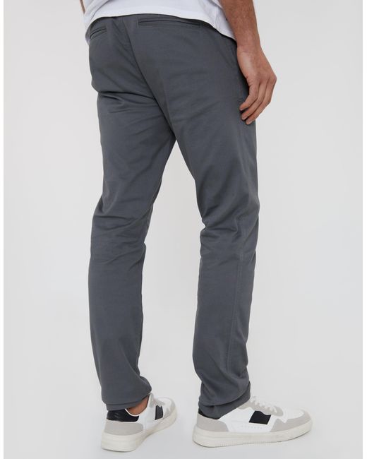 Threadbare Blue Slim Fit Chino Trousers for men