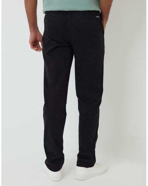 Threadbare Blue Elasticated Waist Chino Trousers for men