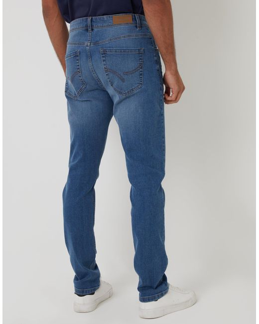 Threadbare Blue Slim Fit Jeans for men