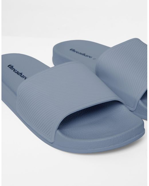 Threadbare Gray Sliders for men