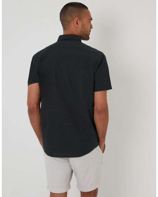 Threadbare Black Short Sleeve Shirt for men