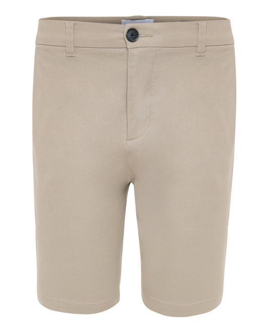 Threadbare Natural Regular Fit Stretch 3 Pocket Chino Shorts for men