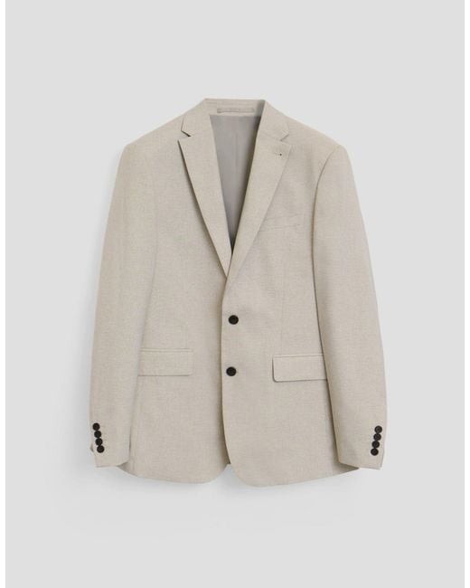 Threadbare Brown Tailored Fit Single Breasted Blazer for men