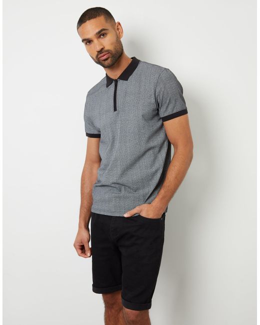 Threadbare Black Denim Shorts for men