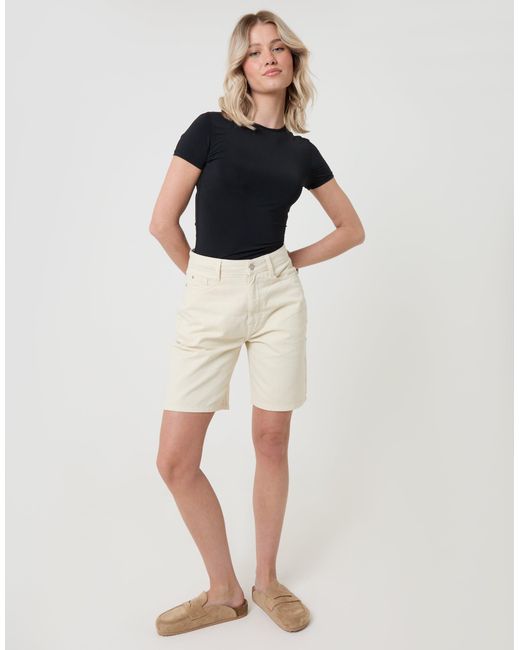 Threadbare Blue Denim Bermuda Shorts