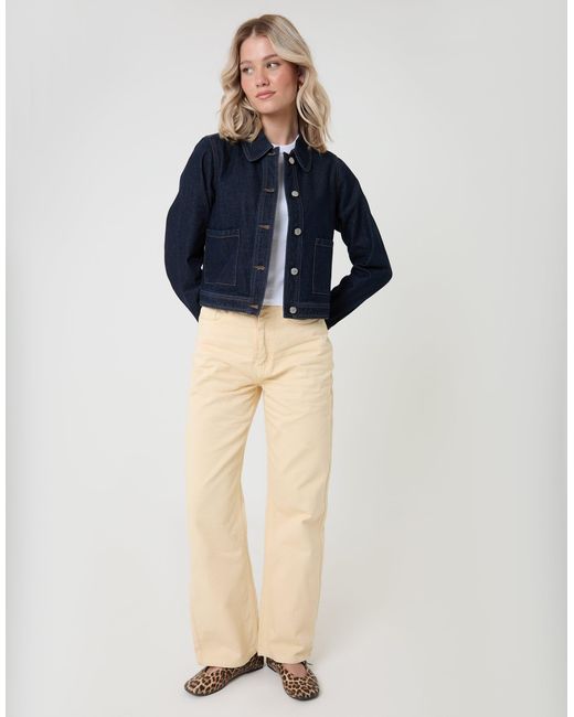 Threadbare Blue Denim Jacket With Patch Pockets