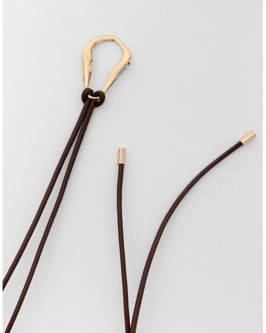 Threadbare Purple Faux Leather Rope Belt