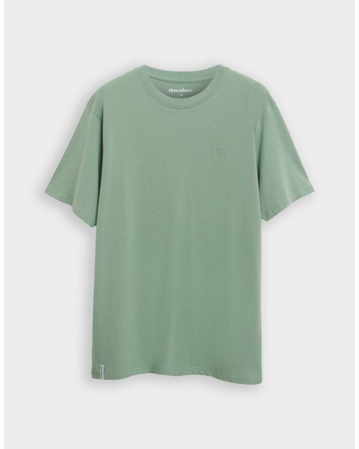 Threadbare Blue 5 Pack Assorted Cotton Crew Neck T-Shirts for men
