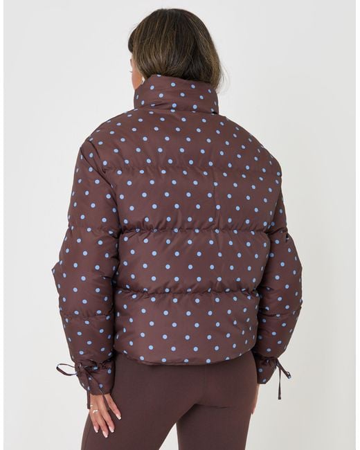 Threadbare Purple Funnel Neck Puffer Coat