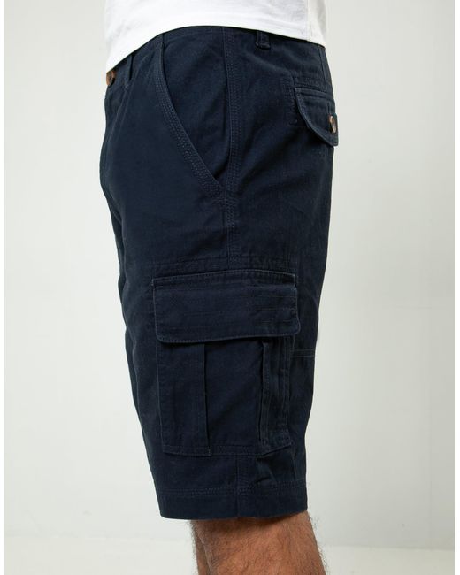 Threadbare Blue Cargo Shorts for men
