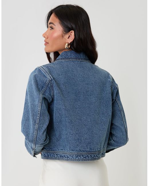 Threadbare Blue Denim Jacket With Patch Pockets