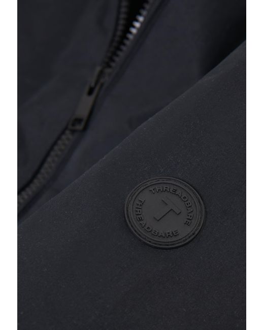Threadbare Black Padded Bomber Jacket for men