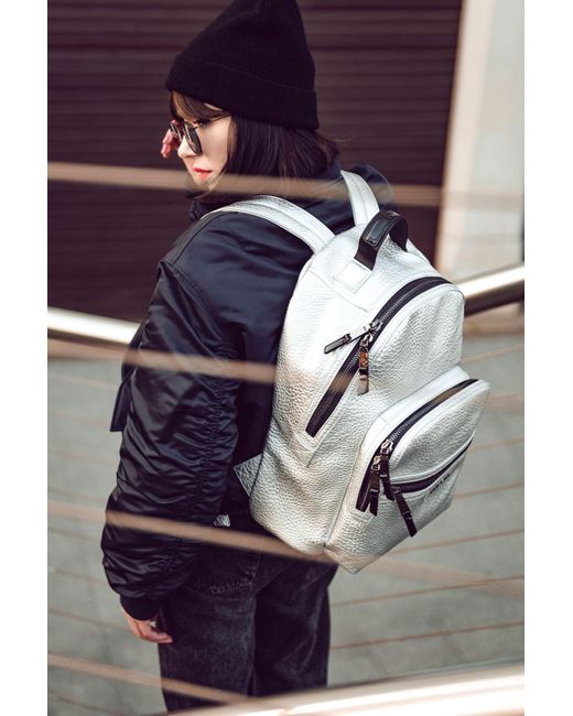 Tiba + Marl Elwood Changing Backpack Silver in Gray | Lyst