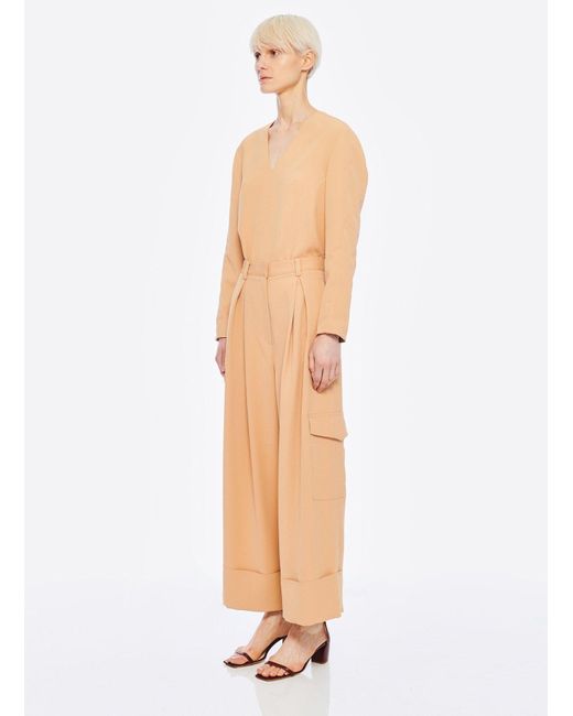 tibi nylon cargo pant