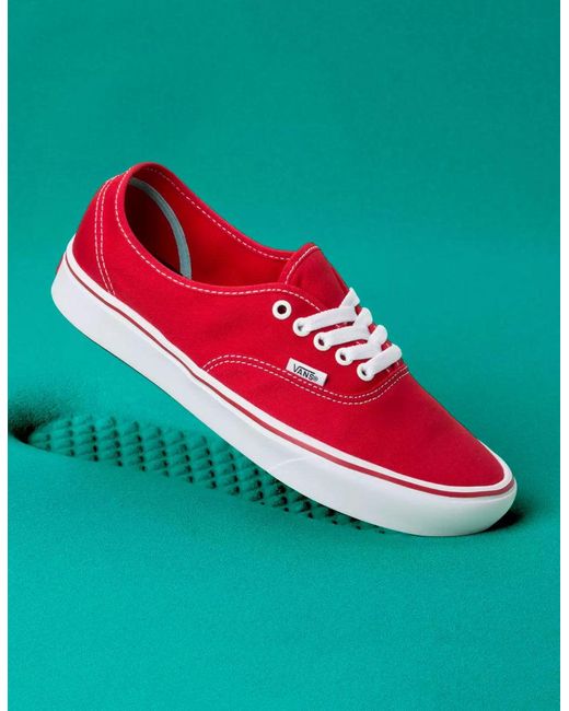 vans authentic red sneakers