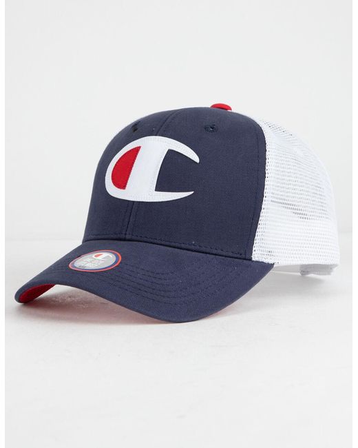 blue champion hat