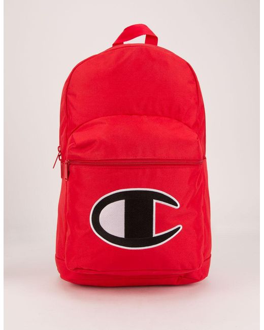 champion backpack mens red